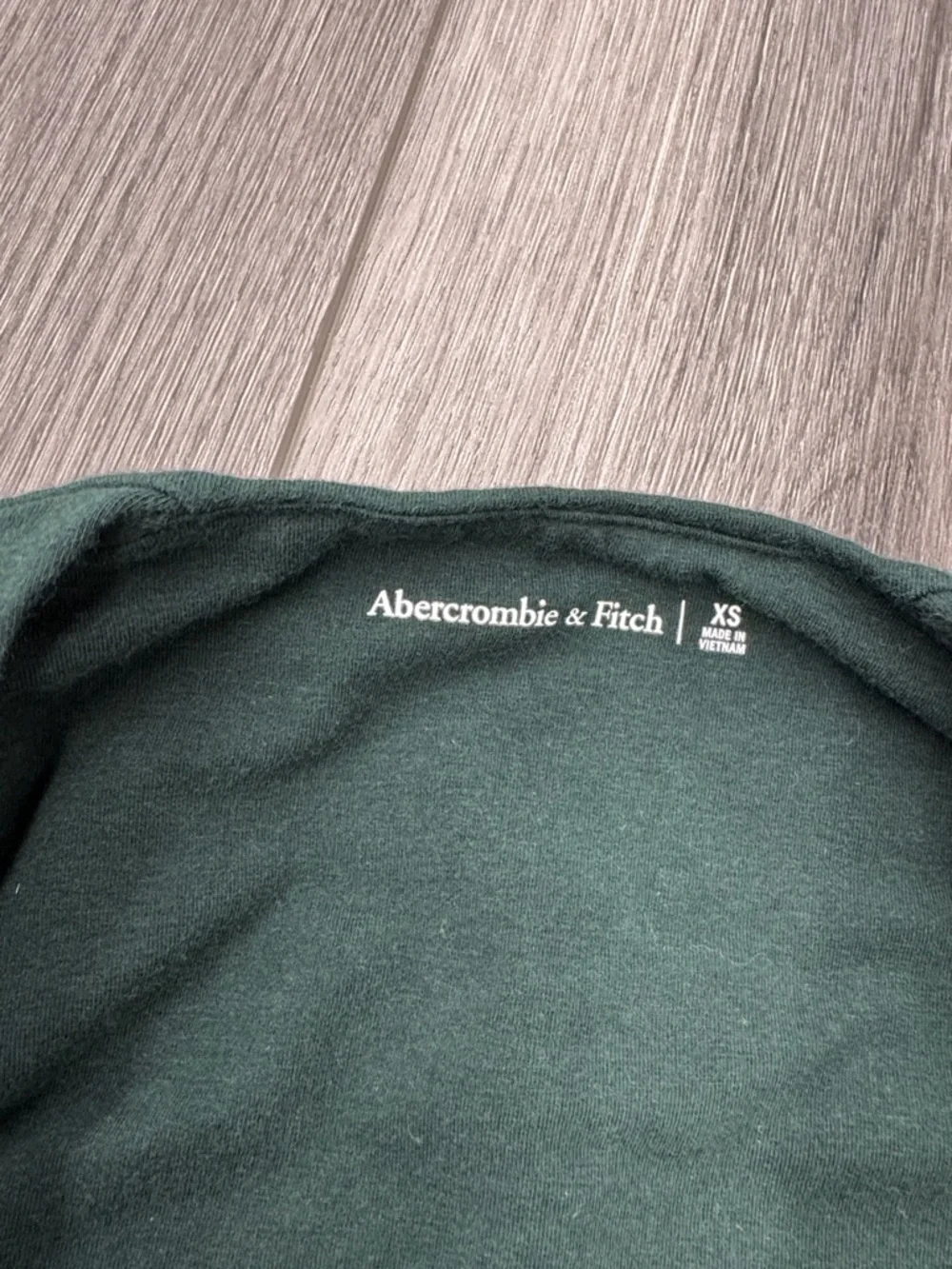 Abercrombie & Fitch Square-Neck Long Sleeve Top in Forest Green - Picture 5 of 6